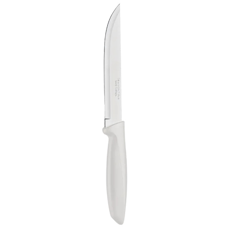Tramontina Plenus Kitchen Knife 6" Stainless Steel Blade &amp; Off White Polypropylene Handle - 23423/136