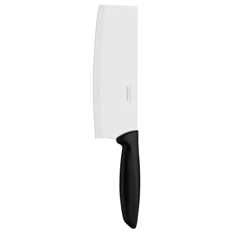 Tramontina Plenus Oriental Cleaver 7" Stainless Steel Blade &amp; Black Polypropylene Handle - 23445/107