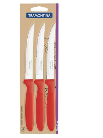 TRAMONTINA 3PCS STEAK KNIVES SET IPANEMA 233360