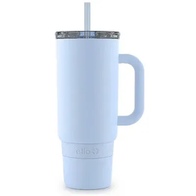 Ello Port Cup, Vacuum Insulated Stainless Steel , Travel Mug with Leak Proof Lid &amp; Straw