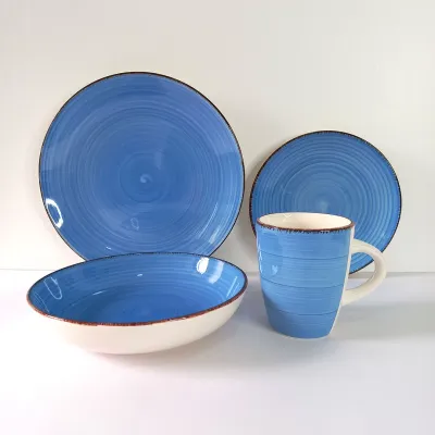 Ceramic Dinner set 16pc colorful dinnerware set #Essa 1045