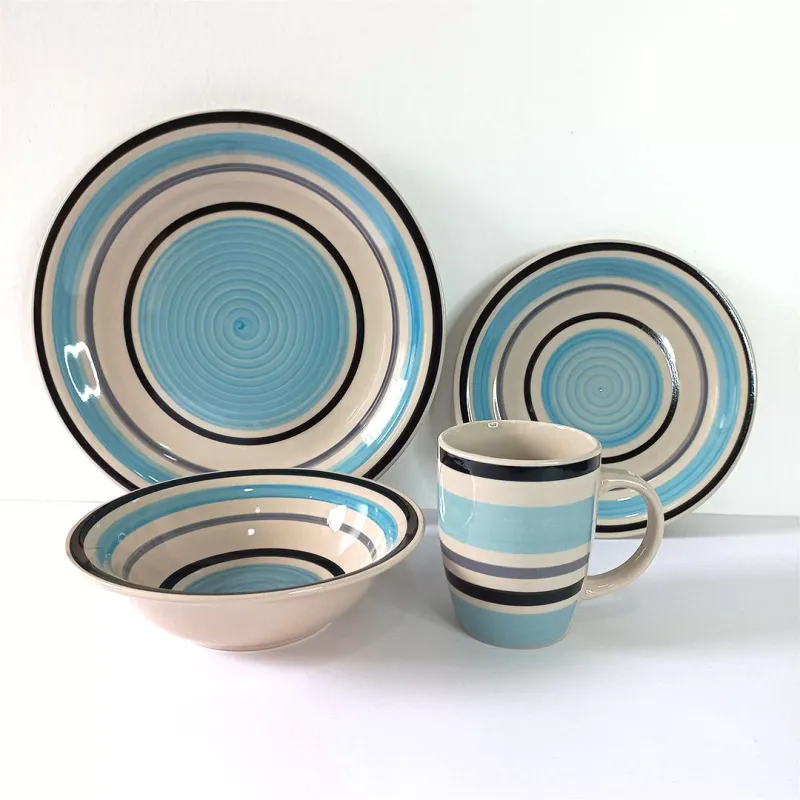 Ceramic 16pc dinner set colorful dinnerware  set #Essa 1056