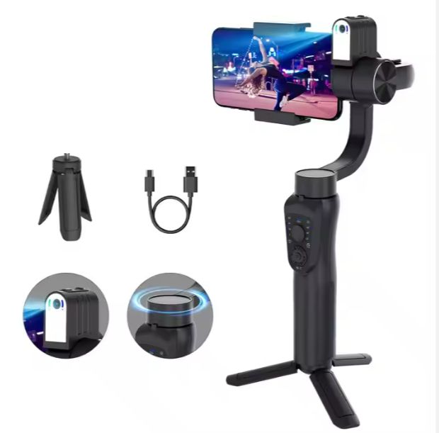 S5Bpro7 Smartphone Gimbal Stabilizer 360 Rotation Fast Shipping 3-axis Handheld Automatic Selfie Stick with AI Face Tracking