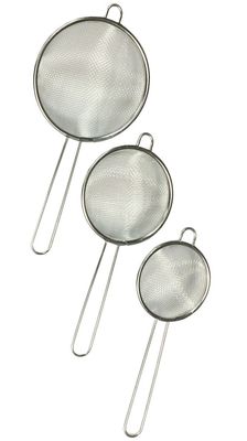 Metalic seives 3pcs (7.5cm,9.5cm,11cm)