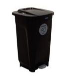 Tramontina T-Force Dust Bin (50L, Black) |92813/009 Large Capacity