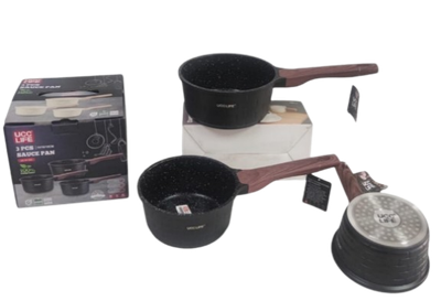 UC-N1303 Life 3-Piece Granite Coating Sauce Pan Set