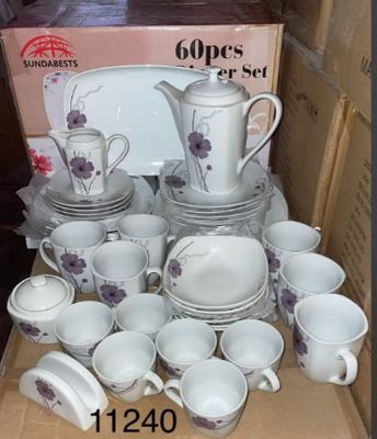 Sundabests 60-Piece Ceramic Dinnerware Set 11240
