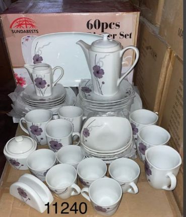Sundabests 60-Piece Ceramic Dinnerware Set 11240