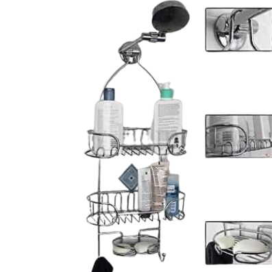 Luxury Chrome 3-Tier Bathroom Organizer with Soap Holder