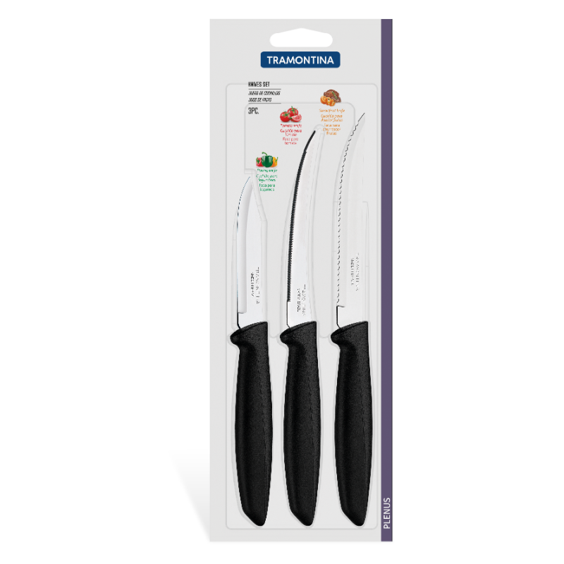 TRAMONTINA 3pc. Knives Set Plenus 23498/040