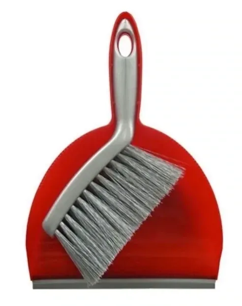 Tonkita Mini Set Dustpan + Brush New Model With Rubber Lid Tk306P-N