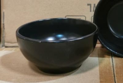Porcelain 4.5Inch Black Plain Bowl