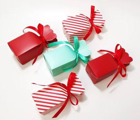 PARIS Gift Box 50pcs Candy Boxes with Ribbons - Assorted Colors (366524)