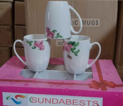 Sundabests 6 Pieces Set Of Tea Coffee Cups (1706)