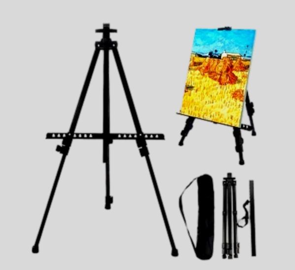 Metal Painting Easel Stand  Black ARTPRO