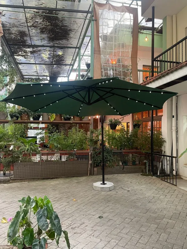 Parasol Outdoor Umbrella Stand - Heavy Concrete Base for PHI Villa Umbrellas