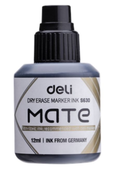 DELI U00220 mate whiteboard marker ink BLACK