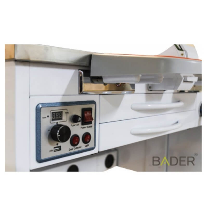 Puesto de Trabajo Max Work Inox con Aspirador, Micromotor y Luz Bader