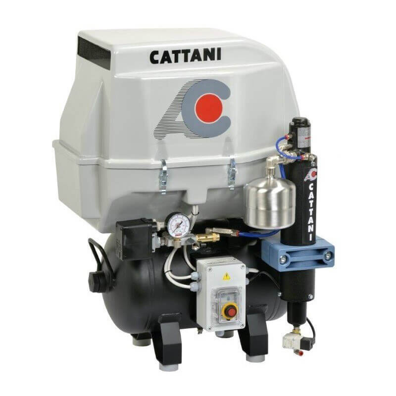 Compresor Cattani 1 Cilindro Insonorizado 30L. Mod. AC100Q
