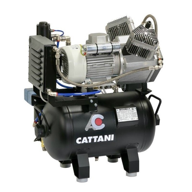 Compresor 2 Cilindros 30L con Secador de Aire Mod. AC200 Cattani