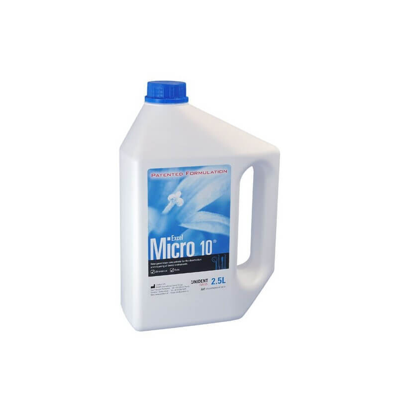 Micro 10 Excel, Desinfectante Instrumental 2,5L Unident