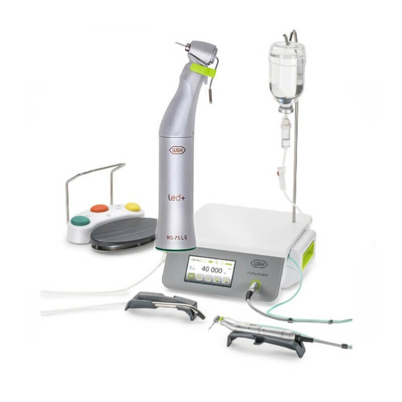 Implantmed Plus SI-1023 Kit C-02 Con Luz LED+ Autogenerada, WS-75 LG y Pedal con Cable W&H