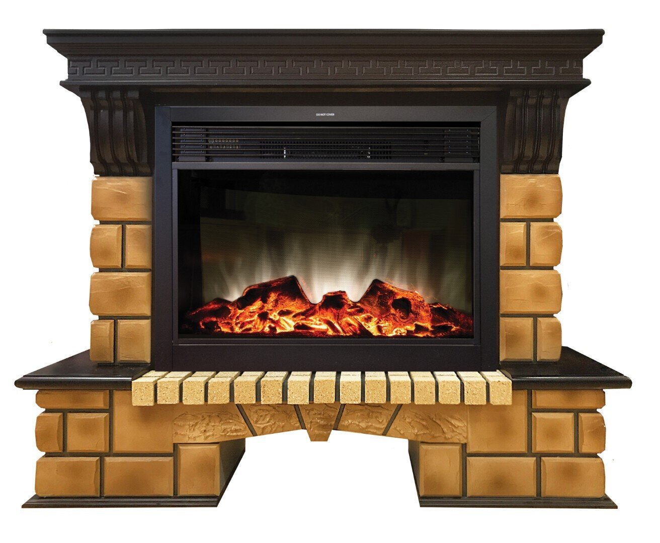 Real Flame Stone Brick 26 AO c Moonblaze Lux BL S