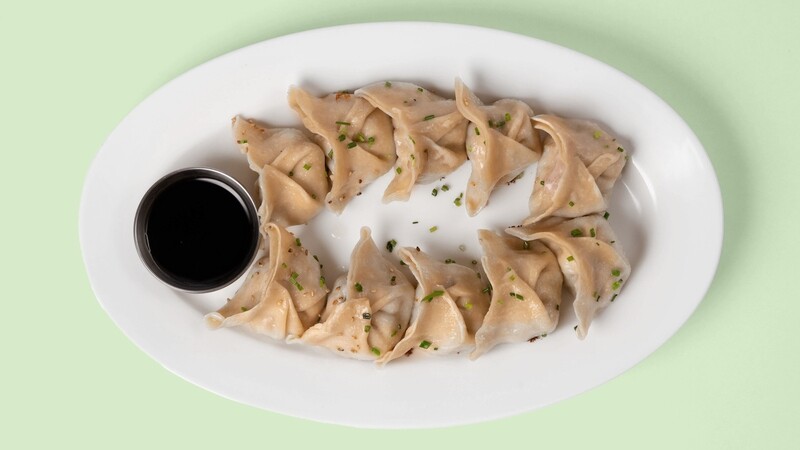 Dumplings með svínahakki og grænmeti Dumplings með svínahakki og grænmeti