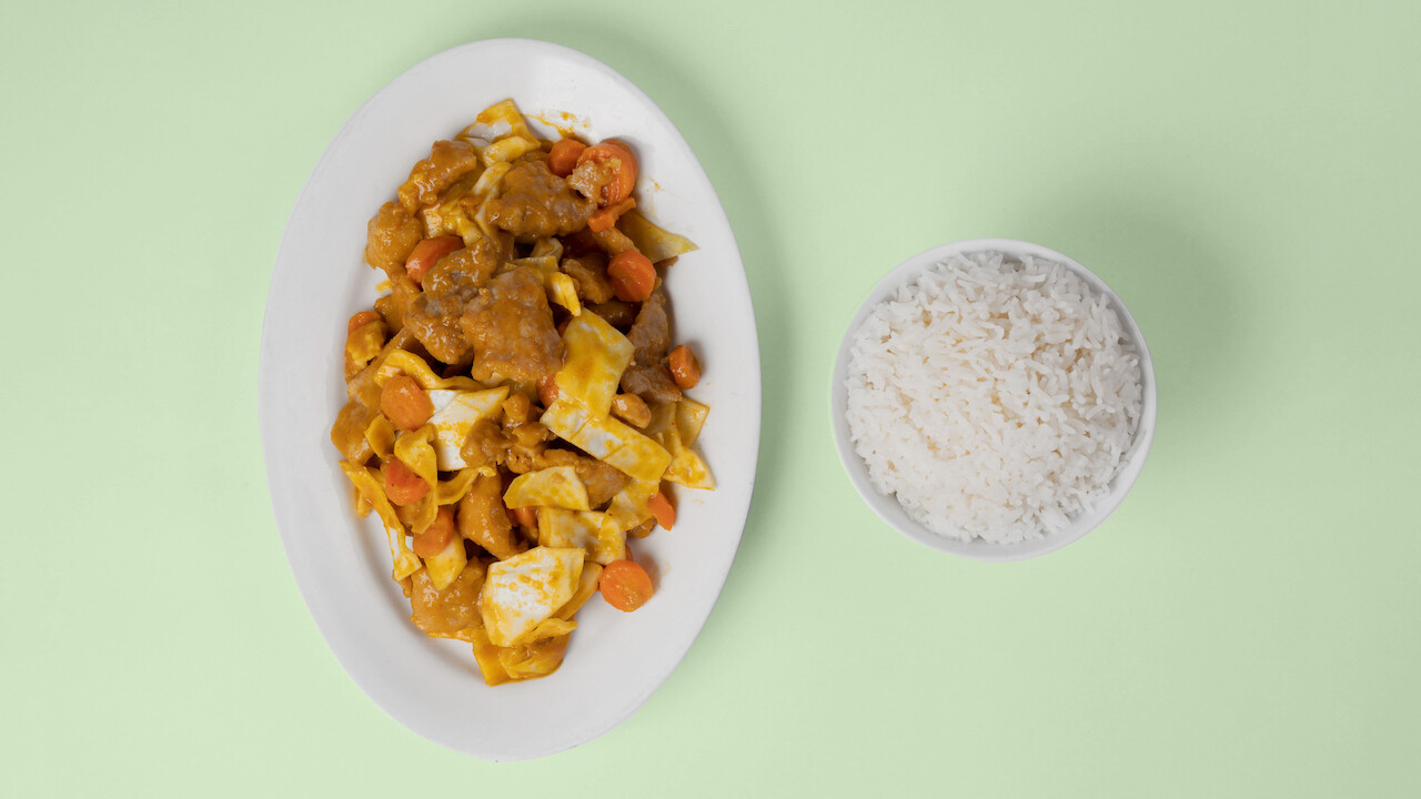 Satay svínakjöt