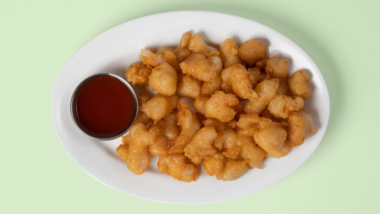 Djúpsteiktar rækjur