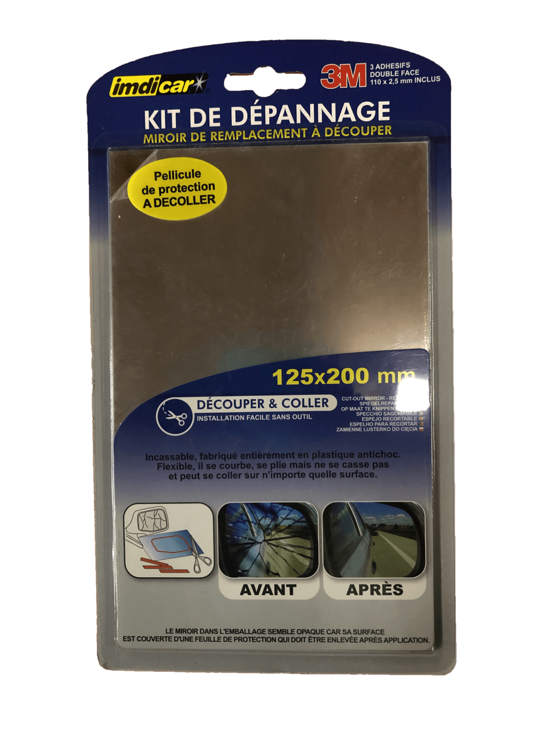 KIT DE DÉPANNAGE MIROIR DE REMPLACEMENT