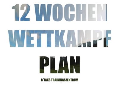Wettkampf oder Vorbereitung Trainingsplan 12 Wochen