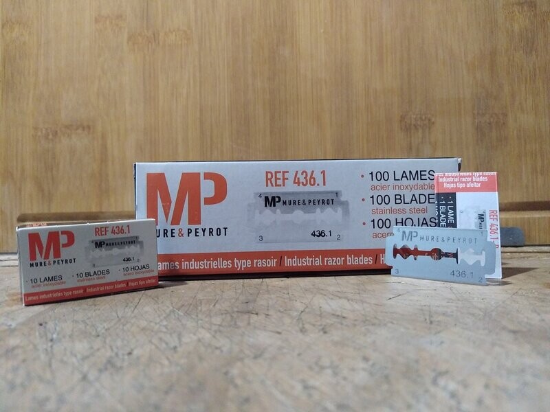 Boite de 100 lames inox alimentaires Mure et Peyrot