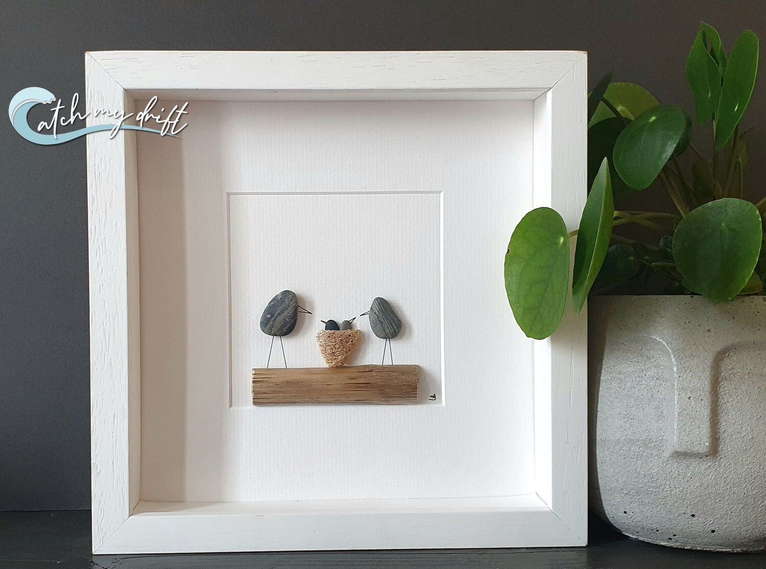 Double Trouble | Irish Pebble Art | Twins | New Baby | Christening | Nursery