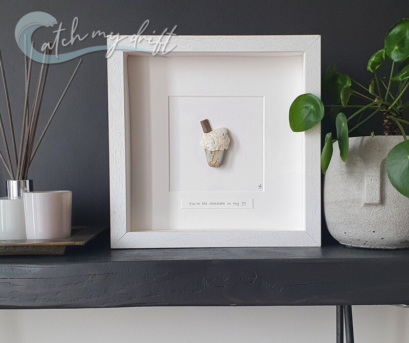 99 Ice Cream Cone | Original Irish Pebble art |  Birthday | Wedding