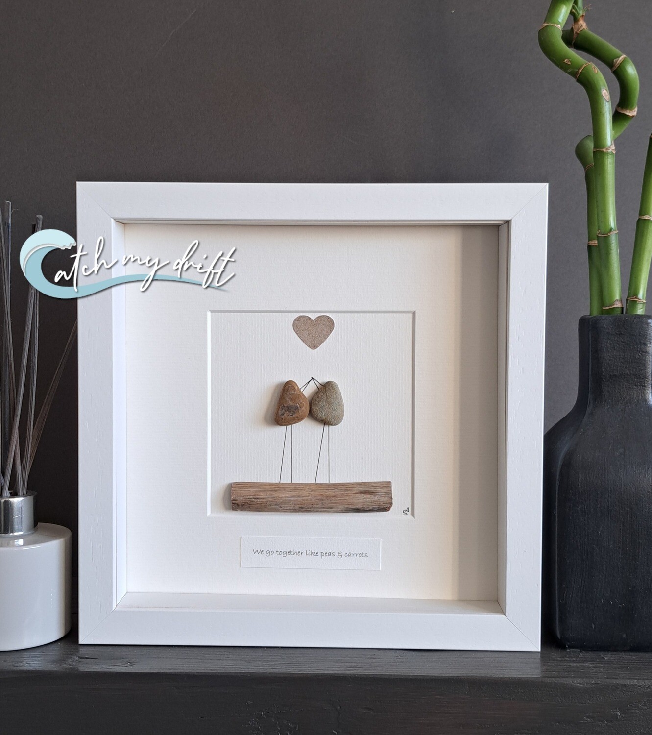 Lovebirds | Irish Pebble Art | Valentines Gift | Birthday gift | We go together
