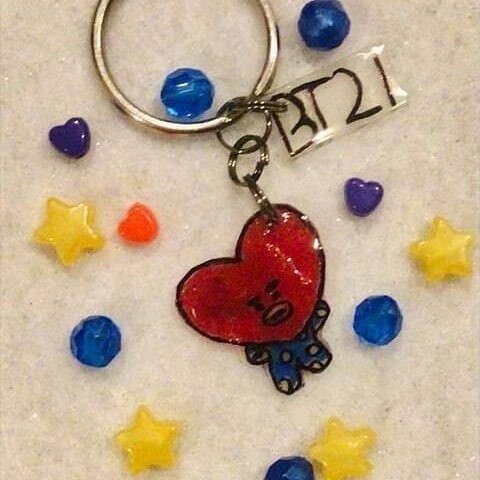 BT21 tata keychain