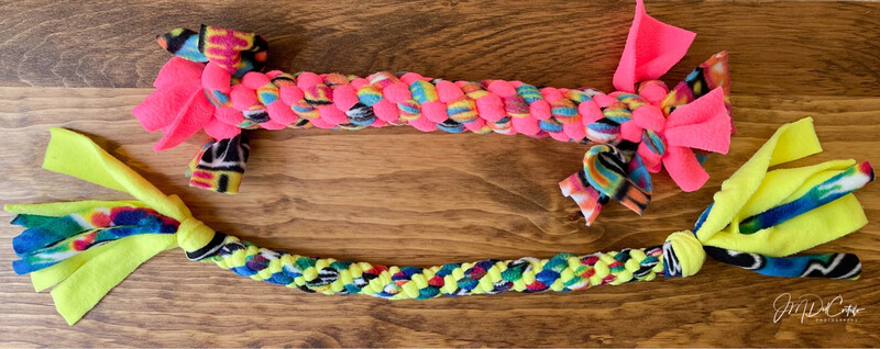 Knotted Fleece Dog Tug Toy