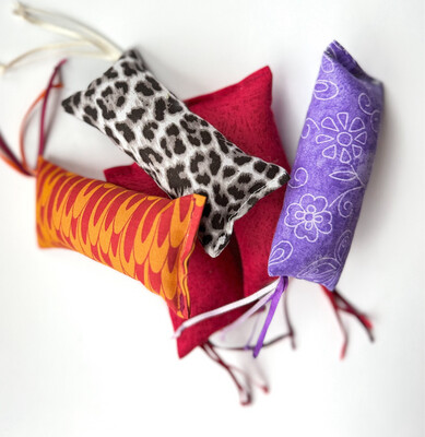 Mini Catnip Kicker with Ribbon