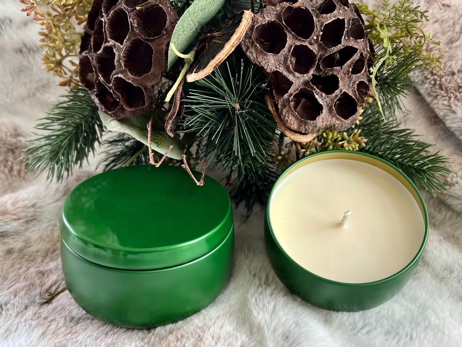 8 oz Sparkling Evergreen Candle