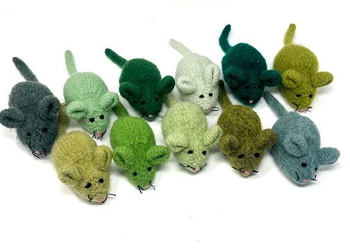 Felted Wool Mice