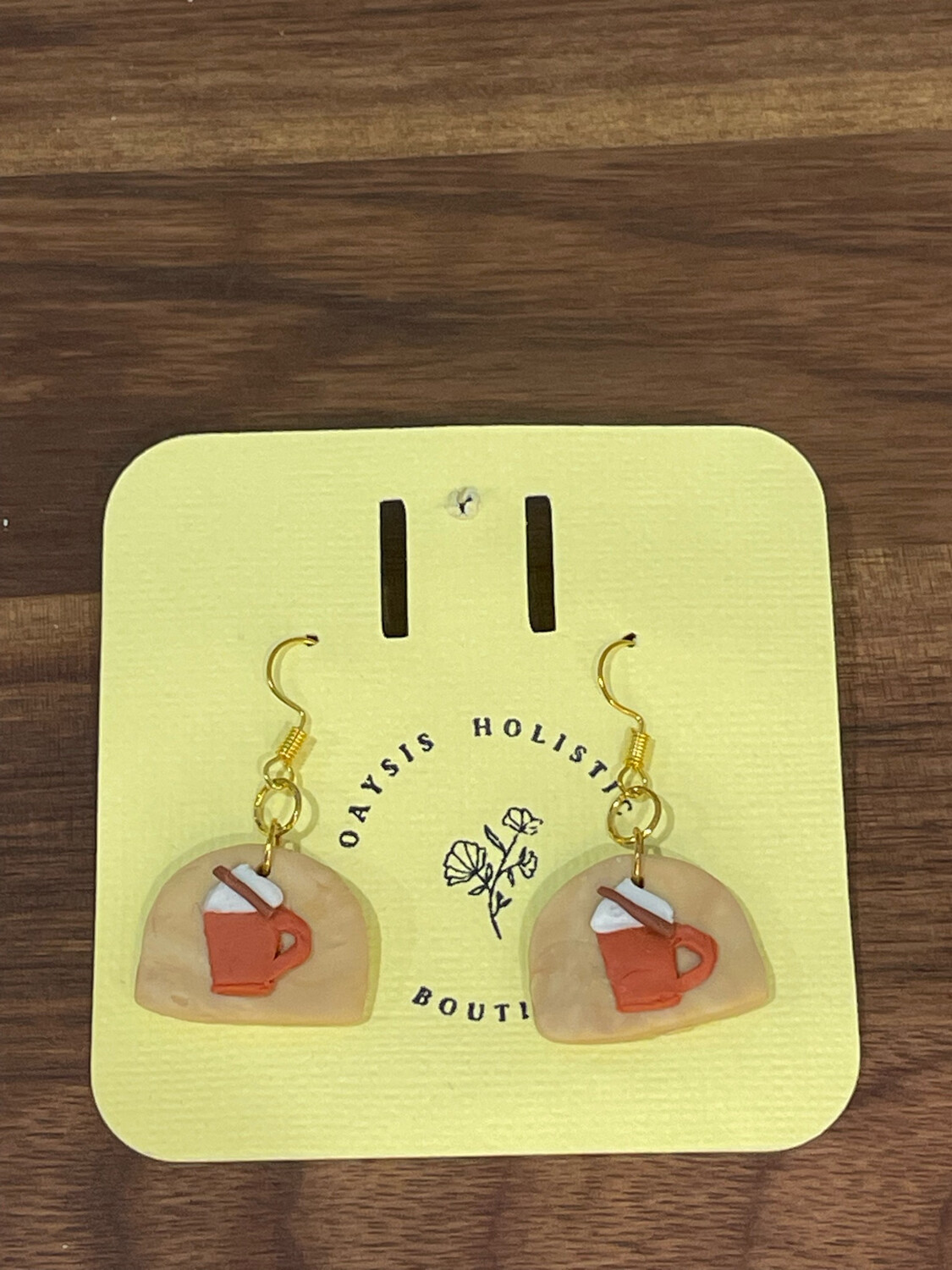 Pumpkin Spice Coffee Earrings