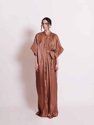 SIGNATURE SHIRT DRESS - BRONZE SIGNATURE SHIRT DRESS - BRONZE