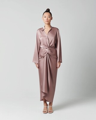 TWIST SARONG SET - TAUPE TWIST SARONG SET - TAUPE