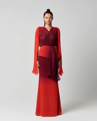 THE MANDALA - MAROON/RED OMBRE THE MANDALA - MAROON/RED OMBRE