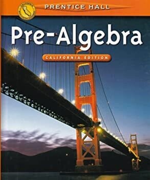 Pre-Algebra: California Edition - USED