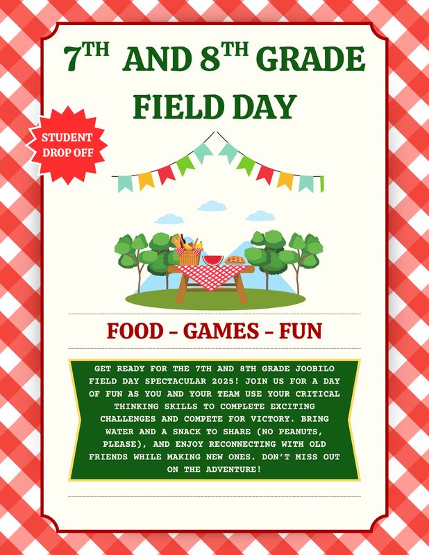 7th and 8th Grade Field Day!