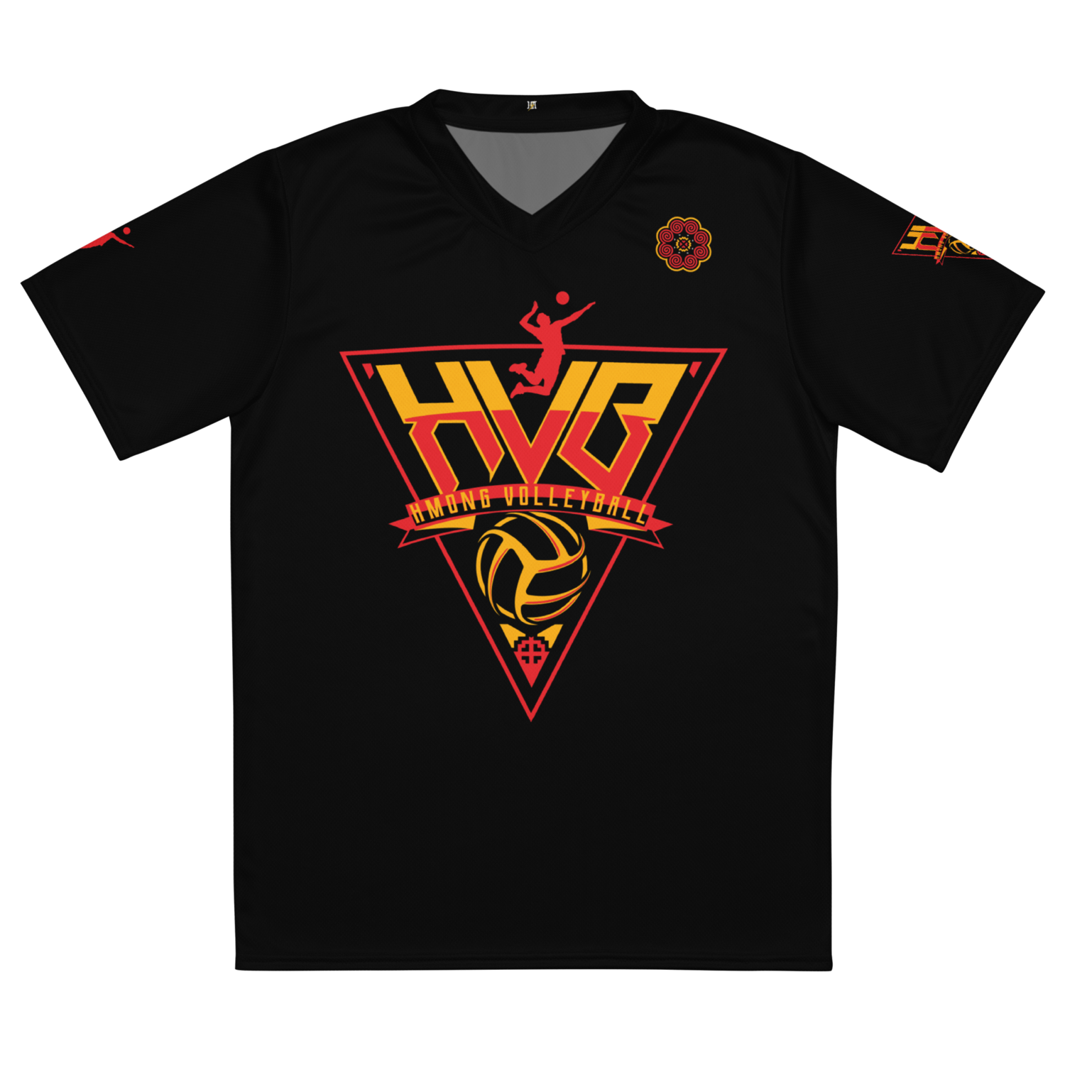 Hmong Volleyball Sports Jersey for Men &quot;CHUE&quot; (Black Edition)
