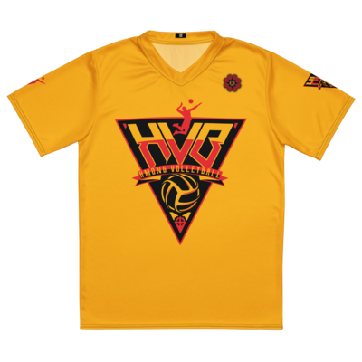 Hmong Volleyball Sports Jersey for Men &quot;HANG&quot; (Gold Edition)