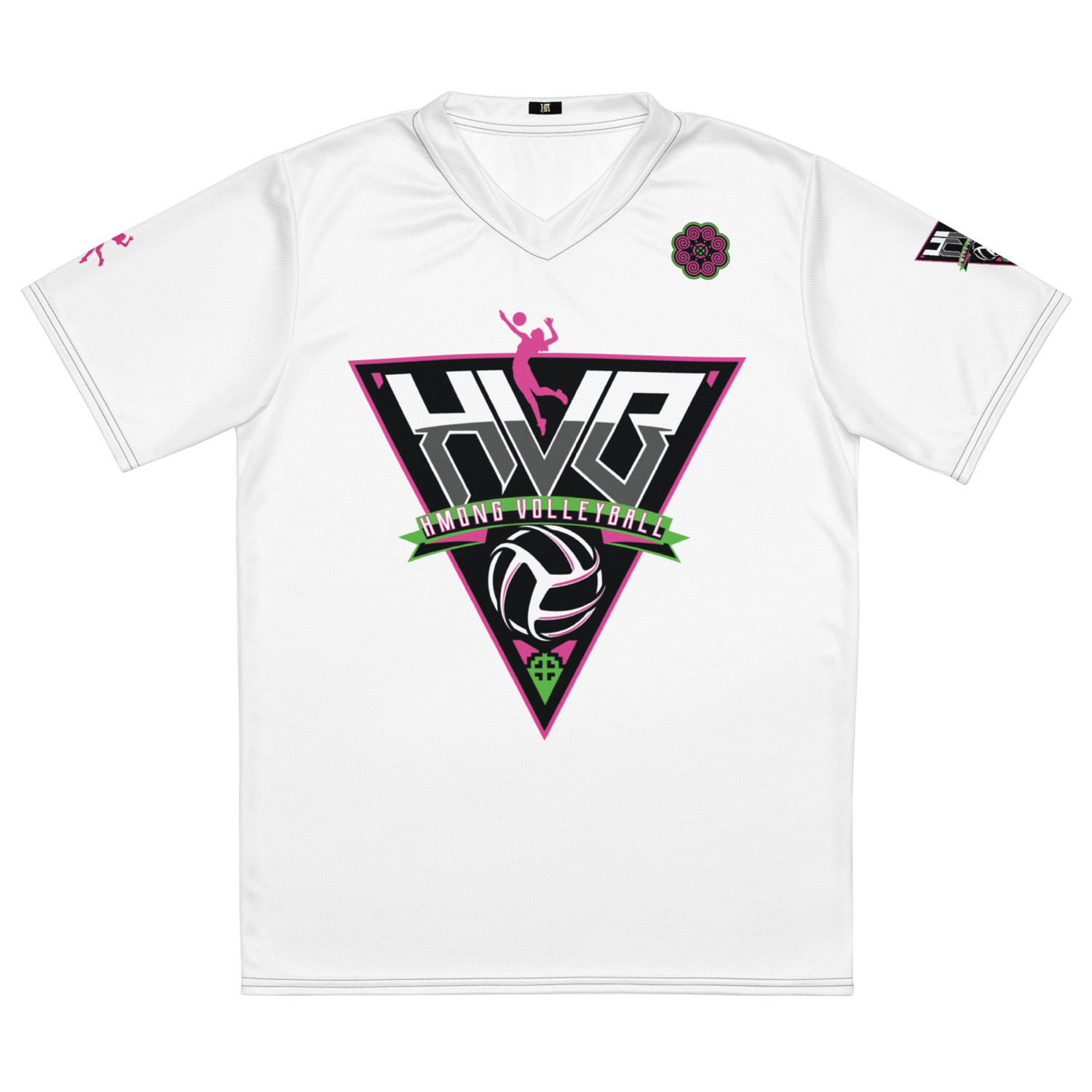 Hmong Volleyball Sports Jersey for Women &quot;XIONG&quot; (Classic White Edition)